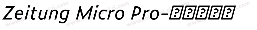 Zeitung Micro Pro字体转换